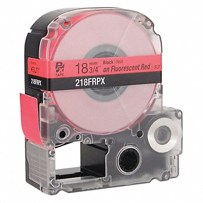 Cartridge Label Black on Fluorescent Red MPN:218FRPX