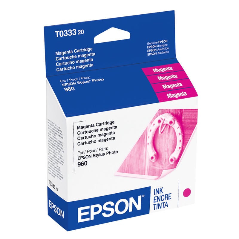 Epson T0333 Magenta Ink Cartridge, T033320 (Min Order Qty 4) MPN:T033320