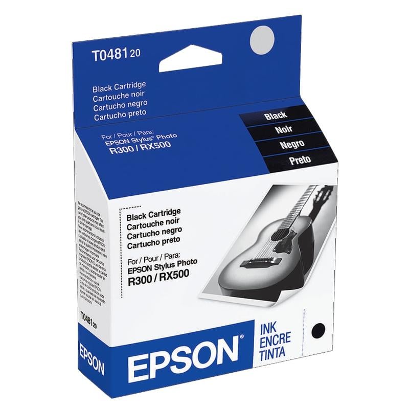 Epson T0481 Black Ink Cartridge, T048120 (Min Order Qty 3) MPN:T048120-S