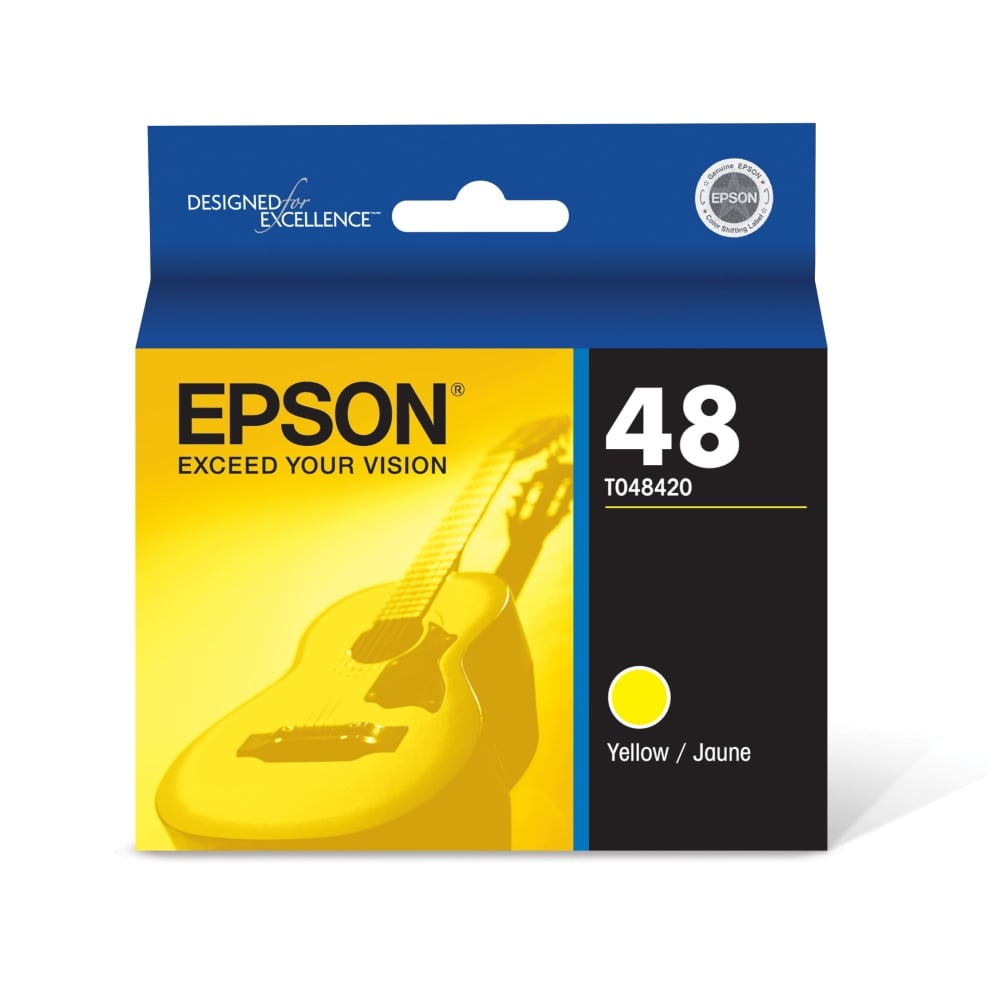 Epson 48 Yellow Ink Cartridge, T048420 (Min Order Qty 4) MPN:T048420-S