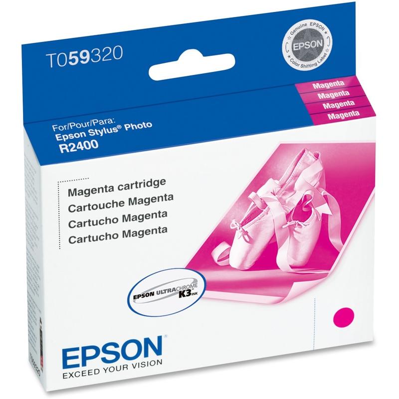 Epson T0593 UltraChrome K3 Magenta Ink Cartridge, T059320 (Min Order Qty 3) MPN:T059320