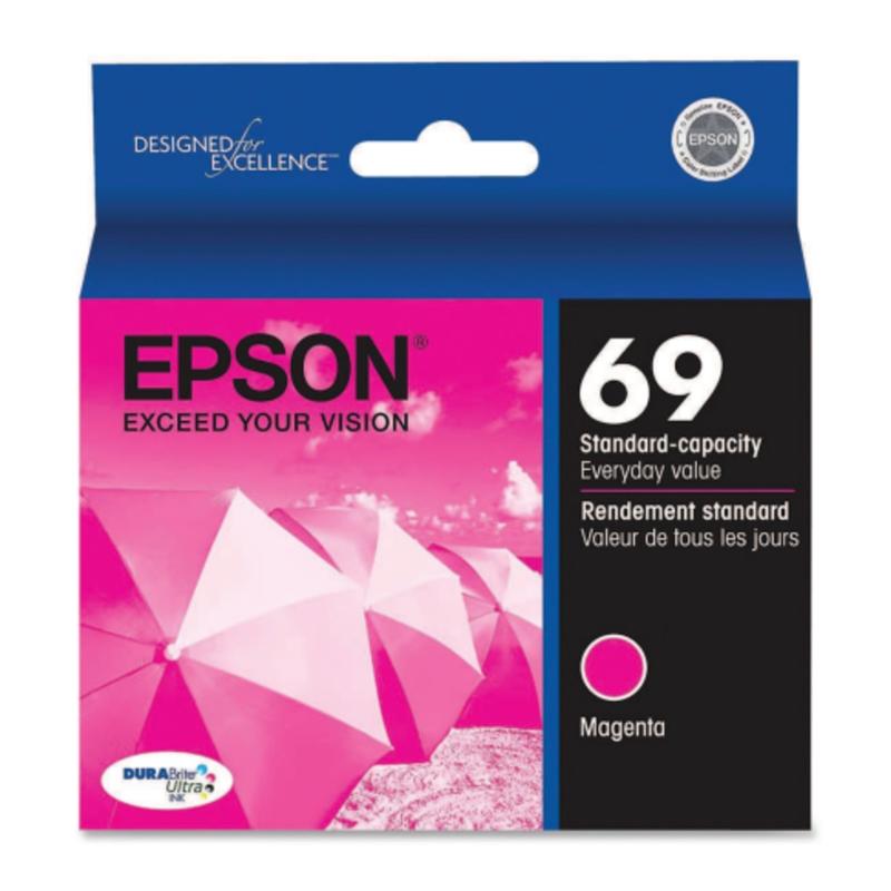 Epson 69 DuraBrite Ultra Magenta Ink Cartridge, T069320-S (Min Order Qty 3) MPN:T069320-S