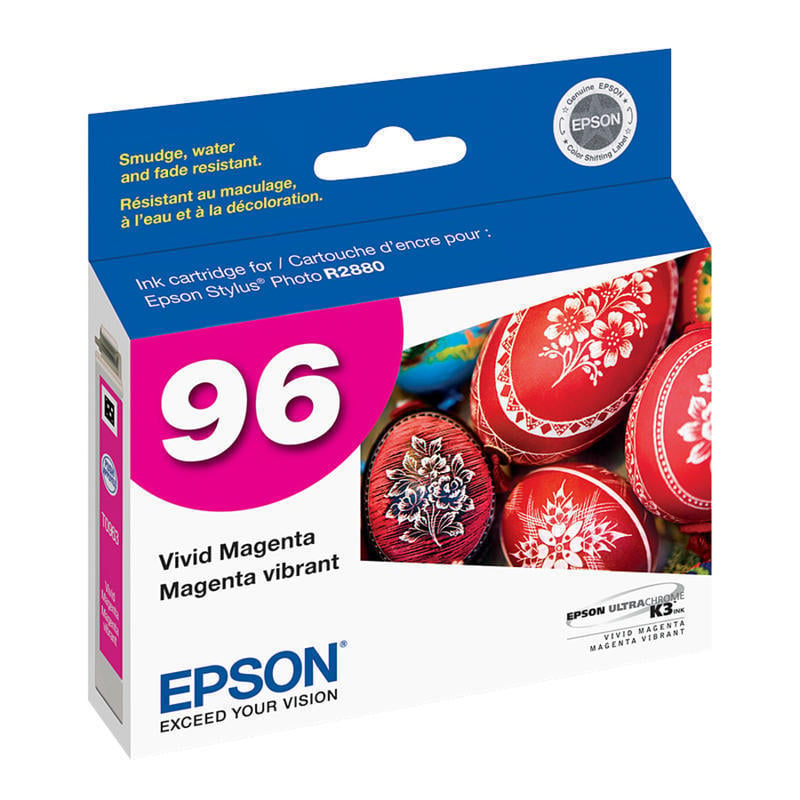 Epson 96 UltraChrome K3 Vivid Magenta Ink Cartridge, T096320 (Min Order Qty 4) MPN:T096320