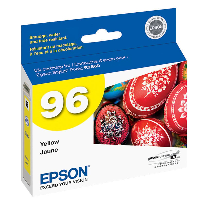 Epson 96 UltraChrome K3 Yellow Ink Cartridge, T096420 (Min Order Qty 4) MPN:T096420