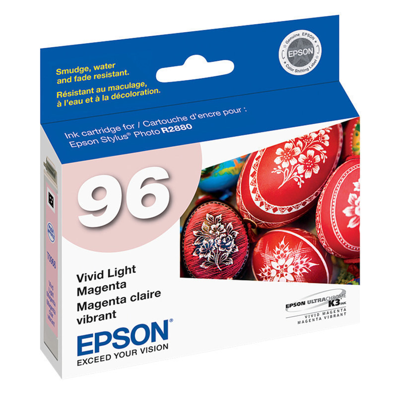 Epson 96 UltraChrome K3 Vivid Light Magenta Ink Cartridge, T096620 (Min Order Qty 4) MPN:T096620