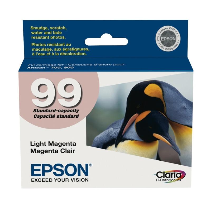 Epson 99 Claria Light Magenta Ink Cartridge, T099620-S (Min Order Qty 4) MPN:T099620-S