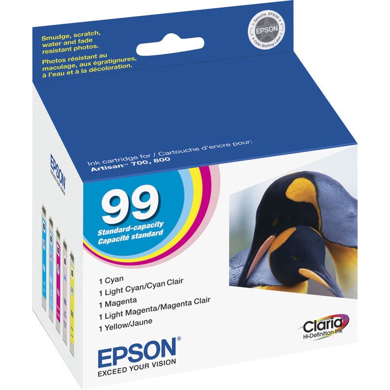 Epson 99 Claria Cyan, Magenta, Yellow Ink Cartridges, Pack Of 3, T099920 MPN:T099920-S