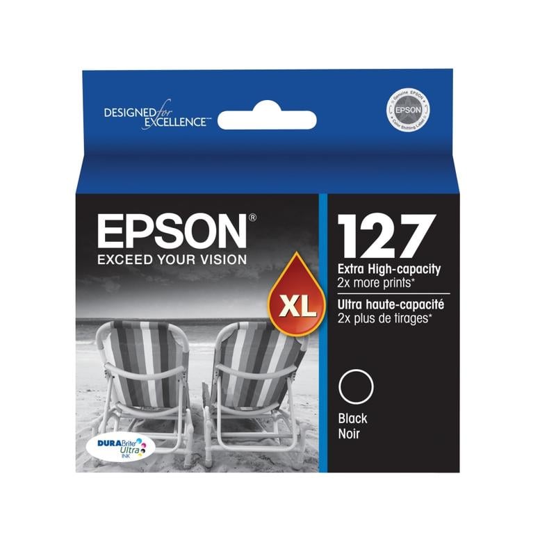 Epson 127 DuraBrite Black Extra-High-Yield Ink Cartridge T127120-S (Min Order Qty 2) MPN:T127120-S