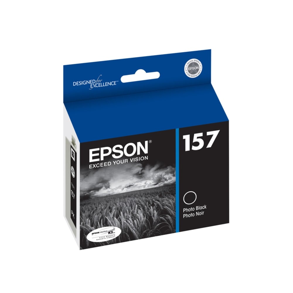 Epson 157 DuraBrite Photo Black Ink Cartridge, T157120 (Min Order Qty 2) MPN:T157120