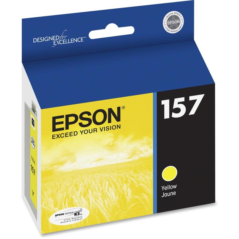 Epson 157 Yellow Ink Cartridge, T157420 (Min Order Qty 2) MPN:T157420