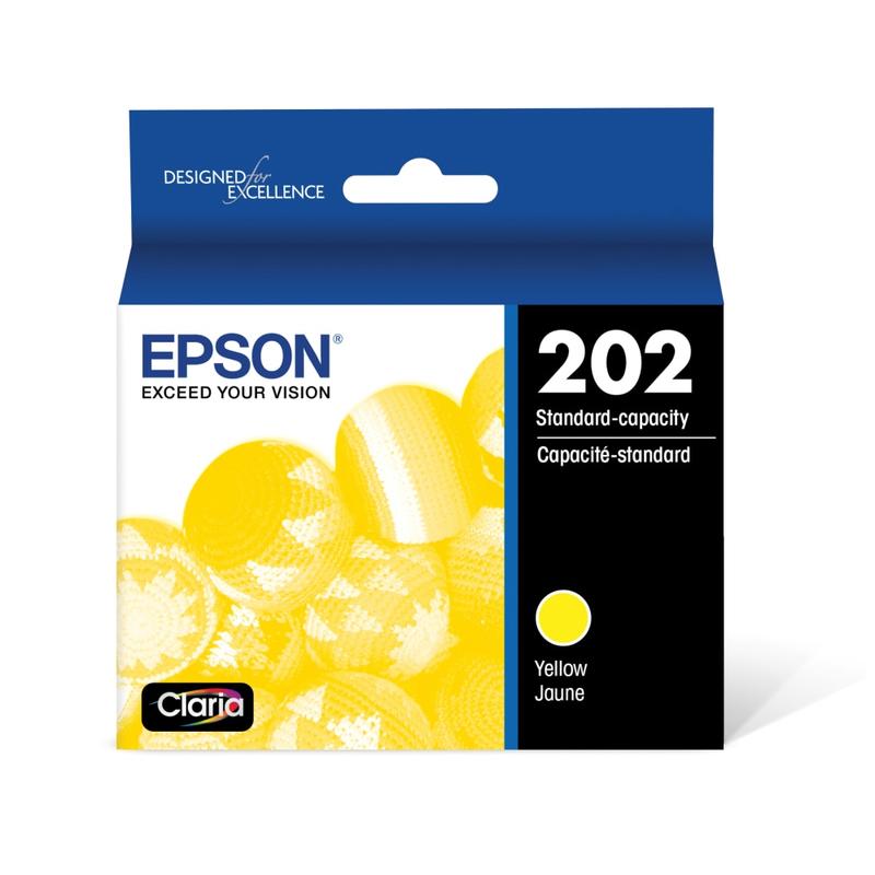 Epson 202 Claria Yellow Ink Cartridge, T202420-S (Min Order Qty 7) MPN:T202420-S