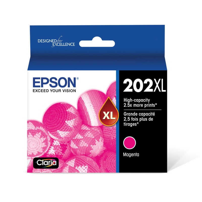 Epson 202XL Claria Magenta High-Yield Ink Cartridge, T202XL320-S (Min Order Qty 3) MPN:T202XL320S