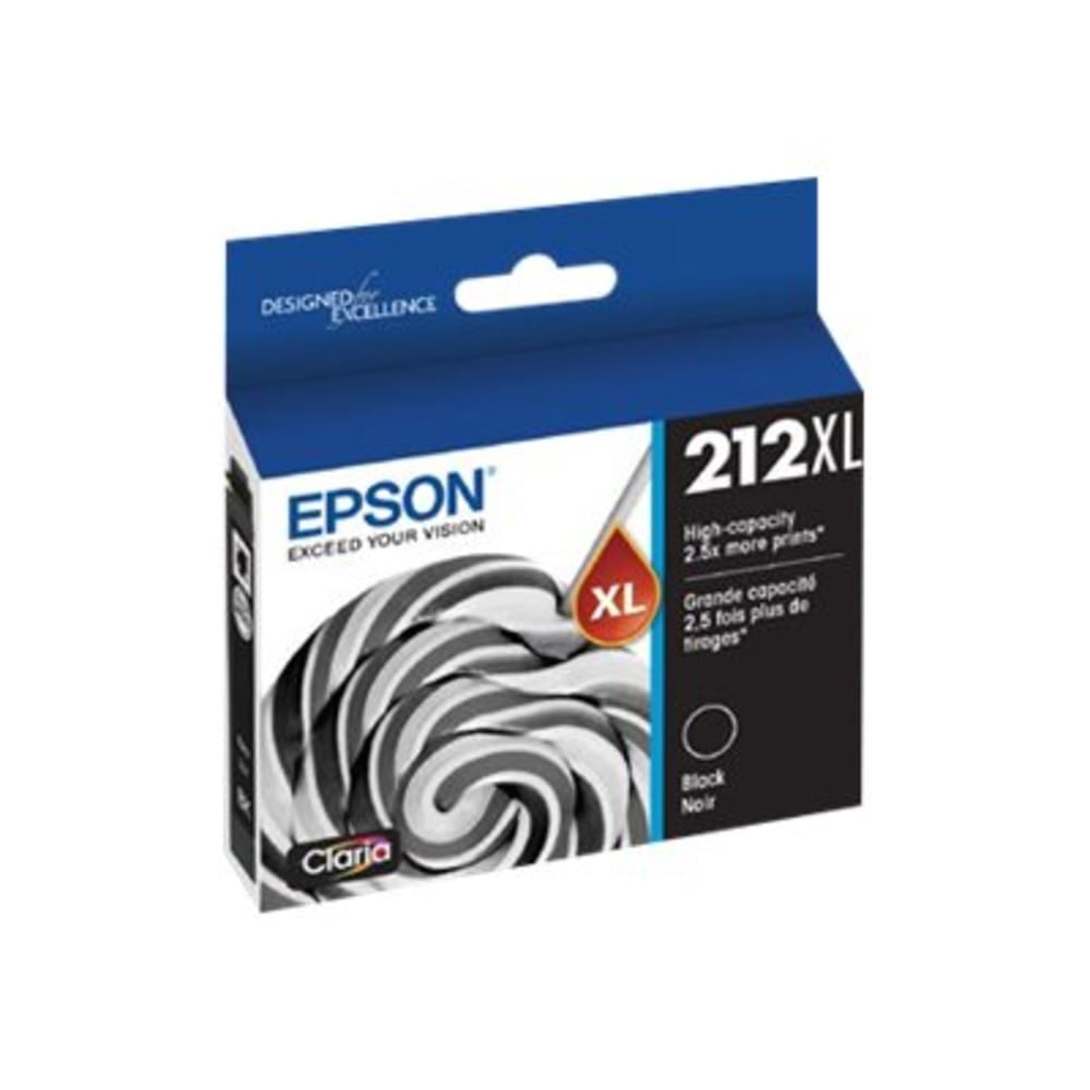 Epson 212XL Claria Black High-Yield Ink Cartridge, T212XL120-S (Min Order Qty 2) MPN:T212XL120-S