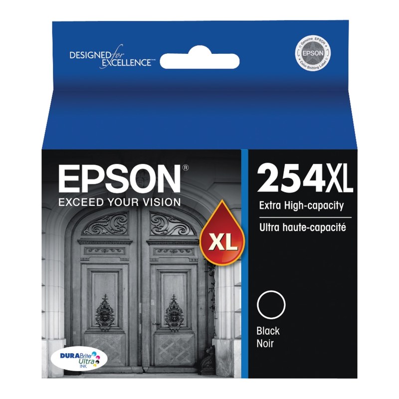 Epson 254XL DuraBrite Black Extra-High Yield Ink Cartridge, T254XL120-S MPN:T254XL120-S