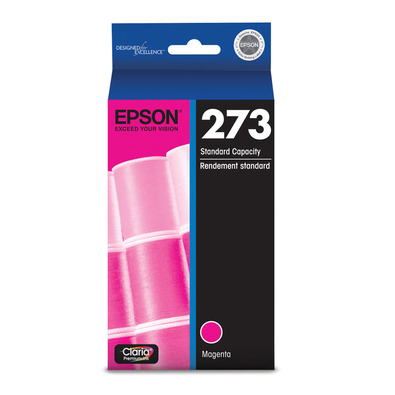 Epson 273 Claria Premium Magenta Ink Cartridge, T273320-S (Min Order Qty 4) MPN:T273320-S