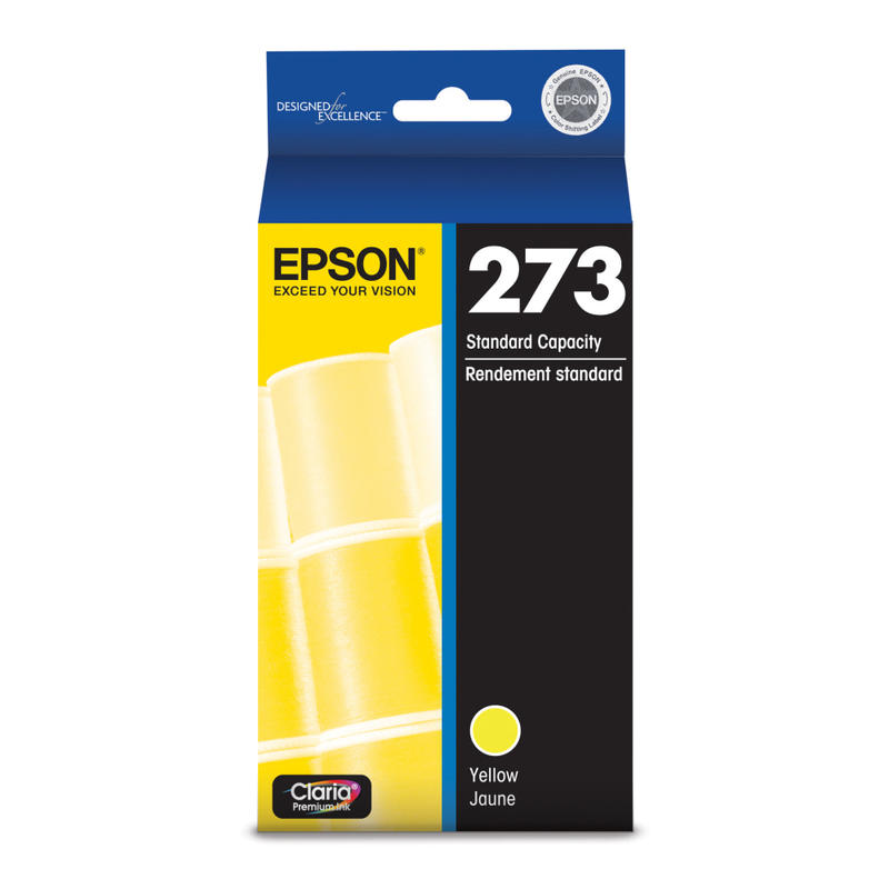 Epson 273 Claria Premium Yellow Ink Cartridge, T273420-S (Min Order Qty 4) MPN:T273420-S