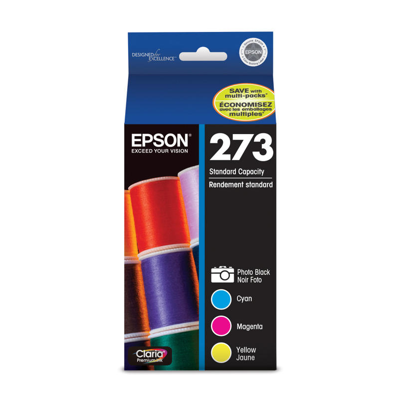 Epson 273 Claria Premium Black And Cyan, Magenta, Yellow Ink Cartridges, Pack Of 4, T273520-S (Min Order Qty 2) MPN:T273520-S