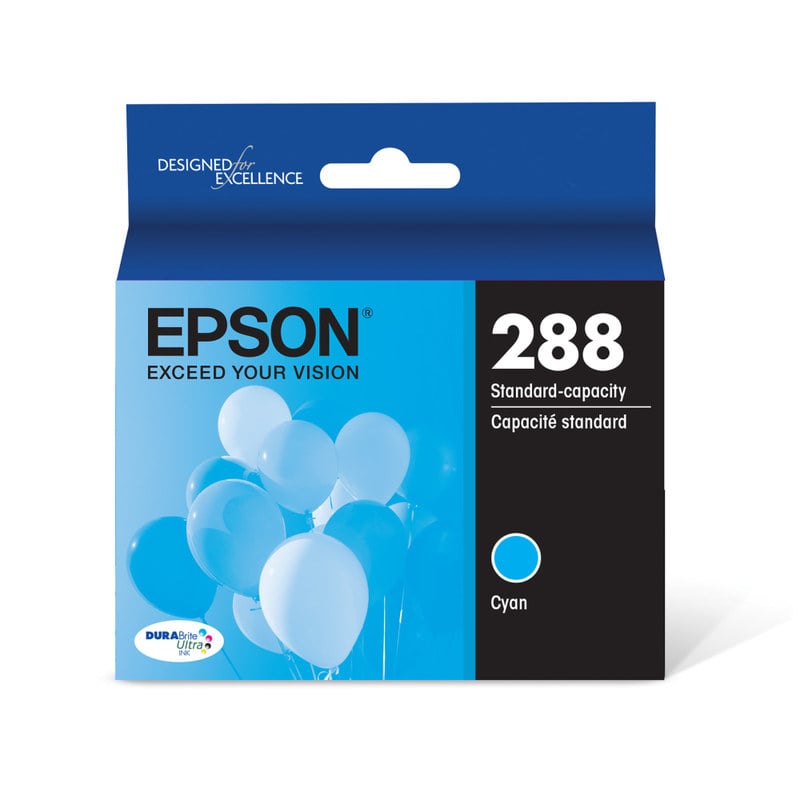 Epson 288 DuraBrite Ultra Cyan Ink Cartridge T288220-S (Min Order Qty 6) MPN:T288220-S