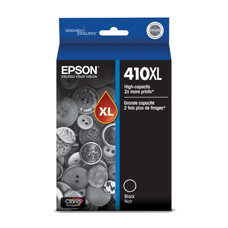 Epson 410XL Claria Premium Black High-Yield Ink Cartridge, T410XL020-S (Min Order Qty 3) MPN:T410XL020-S