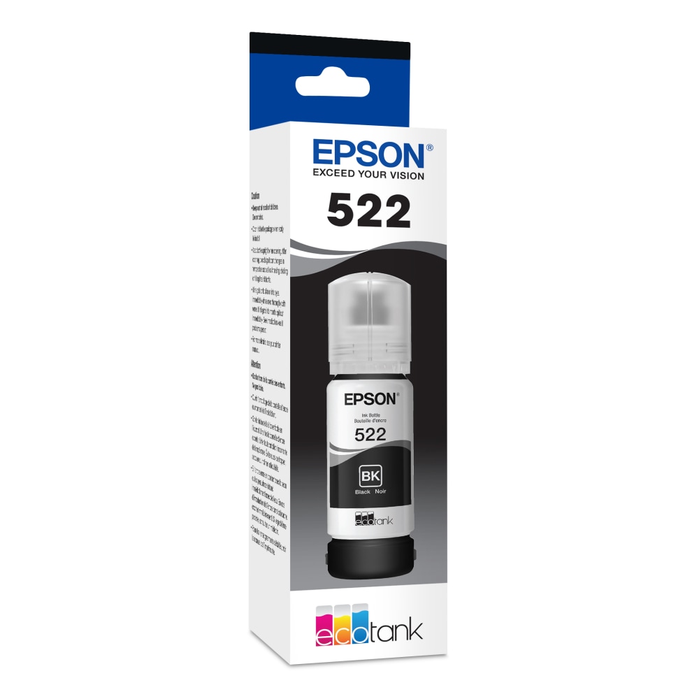 Epson T522 Black High-Yield Ink Refill, T522120-S (Min Order Qty 4) MPN:T522120-S