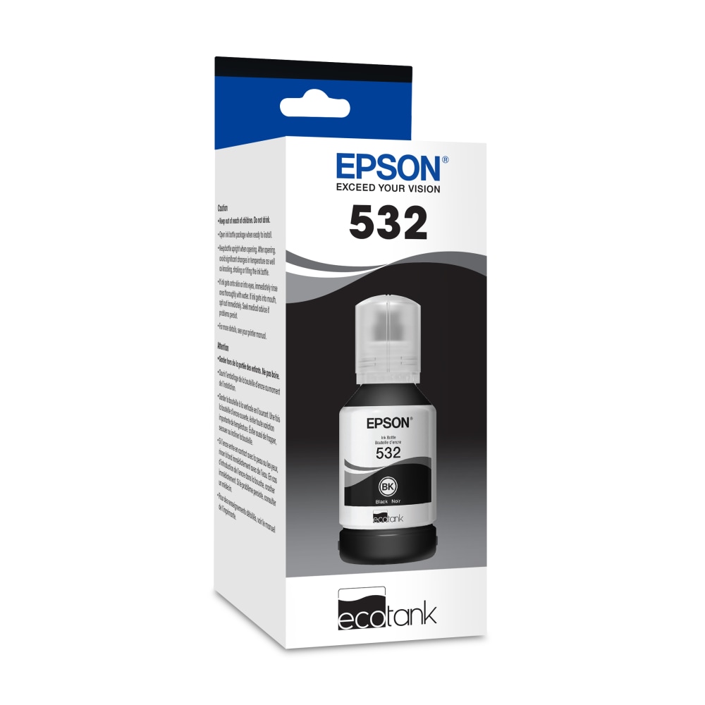 Epson 532 EcoFit Black High-Yield Ink Bottle, T532120-S (Min Order Qty 3) MPN:T532120-S