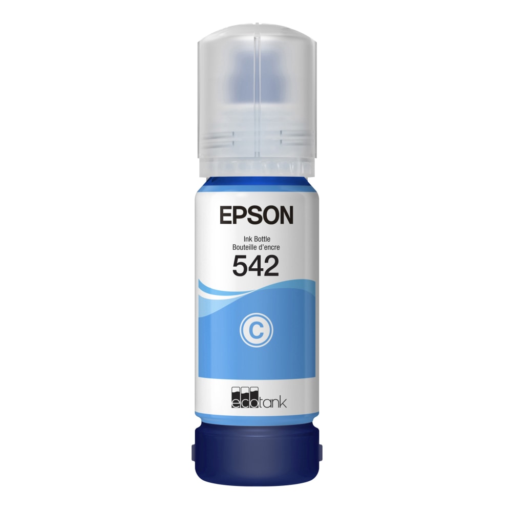 Epson 542 EcoTank Cyan Ink Refill Bottle, T542220-S (Min Order Qty 3) MPN:T542220-S