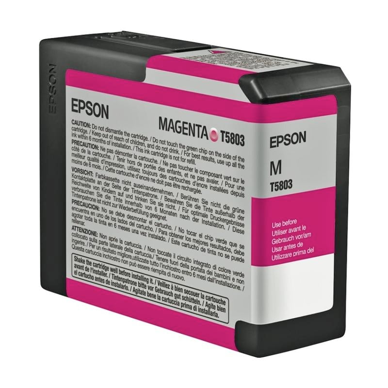 Epson T5803 UltraChrome K3 Magenta Ink Cartridge, T580300 MPN:T580300