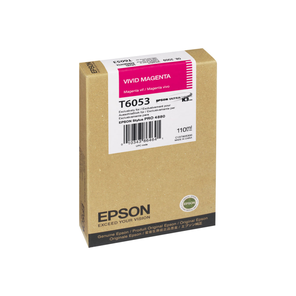 Epson T605 Vivid Magenta Ink Cartridge, T6053 MPN:T605300