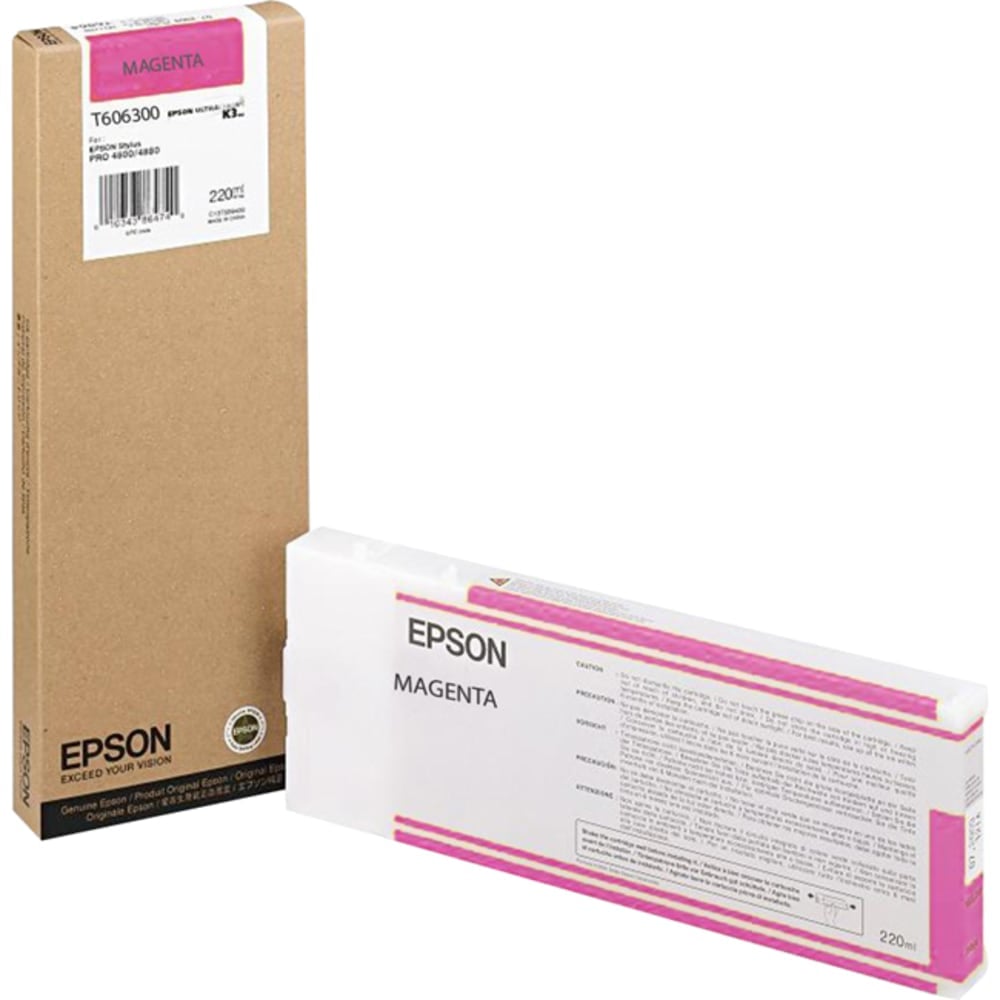 Epson Original Ink Cartridge - Inkjet - Magenta - 1 Each MPN:T606300