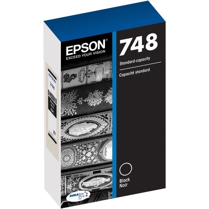 Epson DURABrite Pro 748 Original Standard Yield Inkjet Ink Cartridge - Black - 1 Each - 2500 Pages MPN:T748120