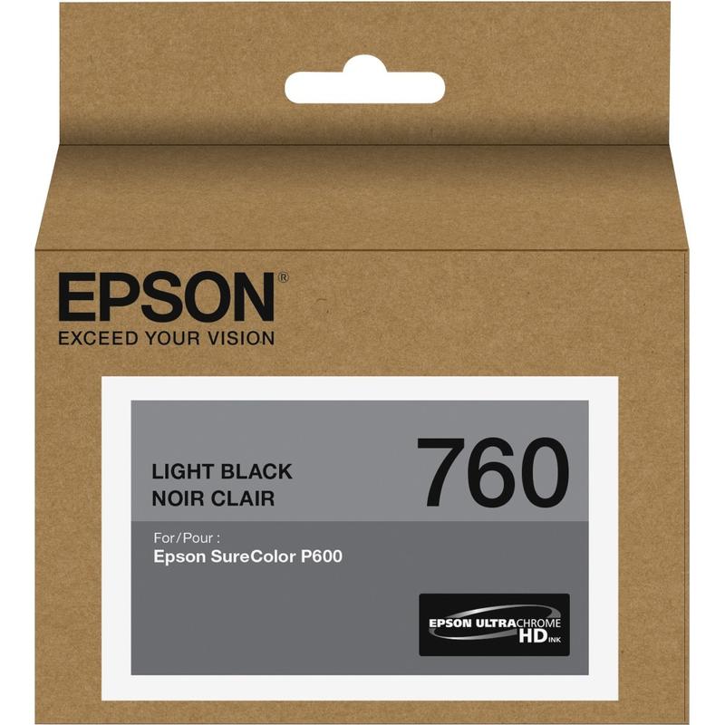 Epson UltraChrome HD T760 Original Ink Cartridge - Inkjet - Light Black - 1 Each (Min Order Qty 2) MPN:T760720