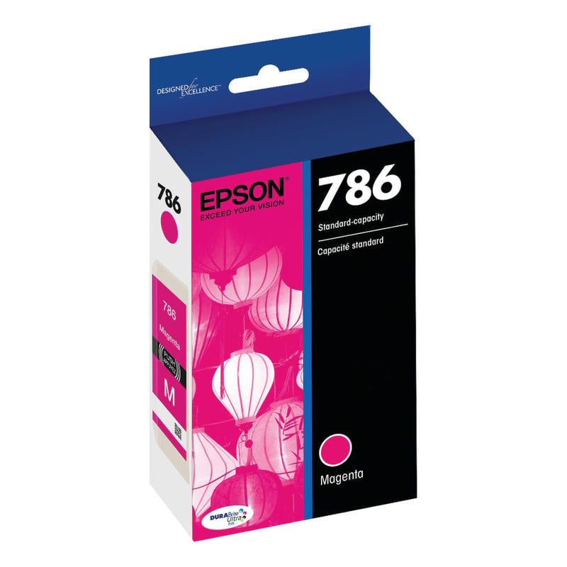 Epson 786 DuraBrite Magenta Ultra Ink Cartridge, T786320-S (Min Order Qty 3) MPN:T786320-S