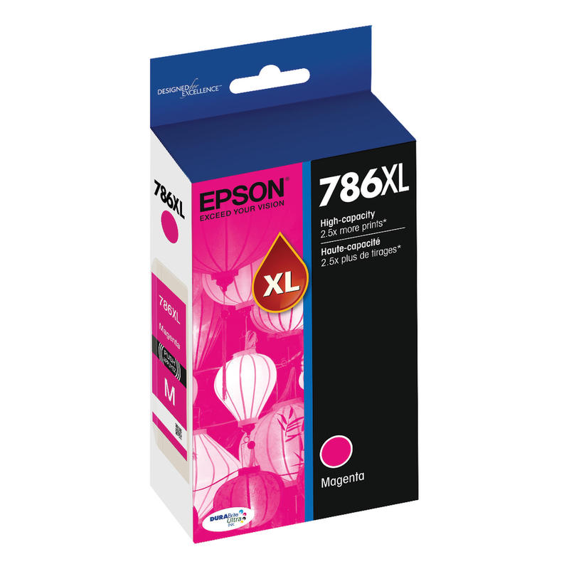 Epson 786XL DuraBrite Magenta Ultra-High-Yield Ink Cartridge, T786XL320-S (Min Order Qty 2) MPN:T786XL320-S