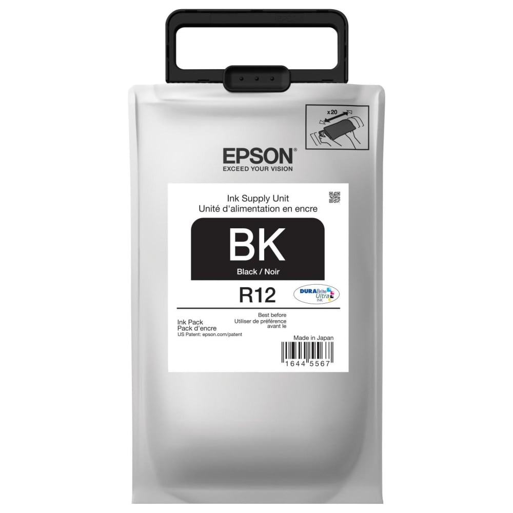 Epson R12 DuraBrite Ultra Black Ink Cartridge, TR12120 MPN:TR12120