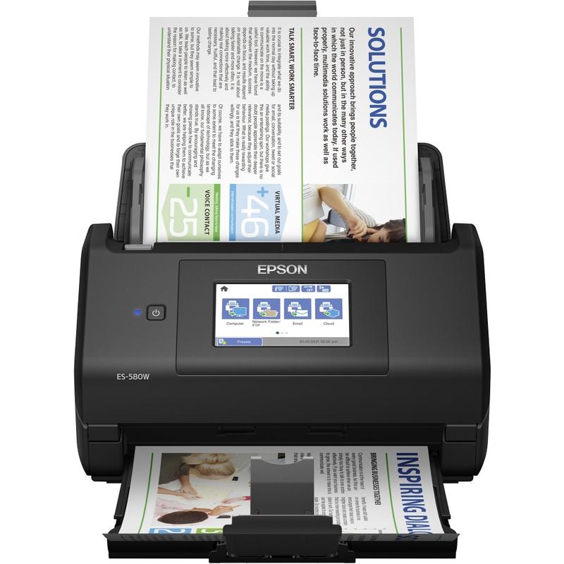 Epson WorkForce ES-580W Wireless Duplex Touchscreen Desktop Color Document Scanner with Auto Document Feeder MPN:B11B258201