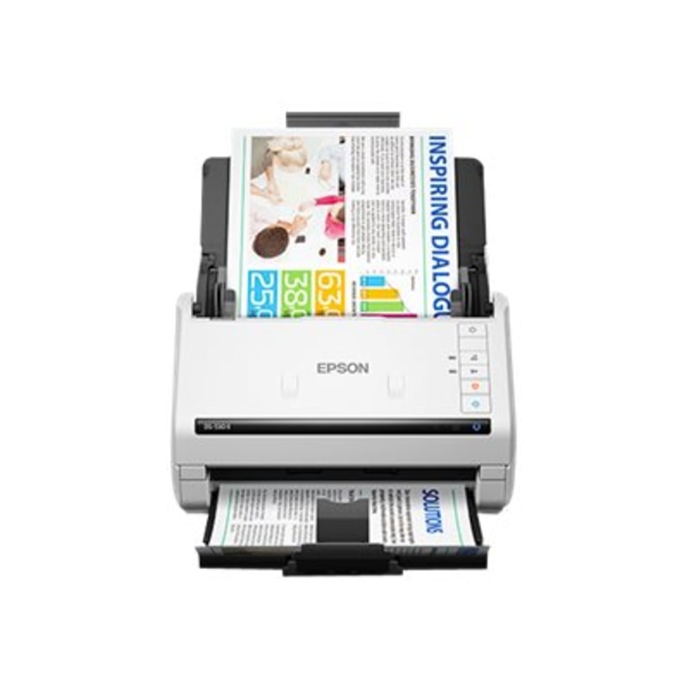 Epson DS-530 II Large Format ADF Scanner - 600 dpi Optical - 30-bit Color - 24-bit Grayscale - 35 ppm (Mono) - 35 ppm (Color) - Duplex Scanning - USB MPN:B11B261202