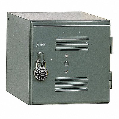 Box Locker Louvered 1 Wide 1 Tier Gray MPN:121212 GRAY