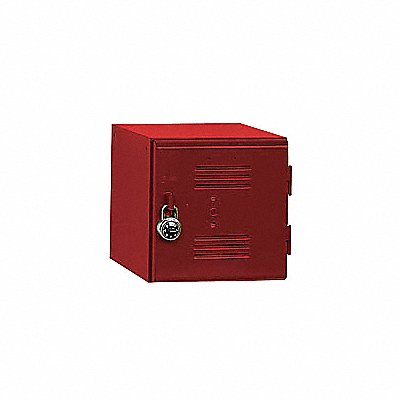 Box Locker Louvered 1 Wide 1 Tier Red MPN:121212 RED