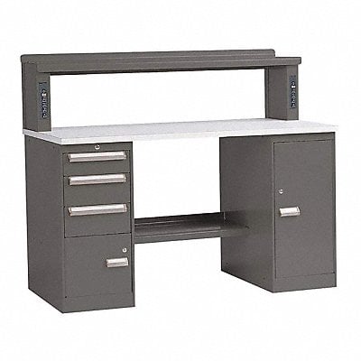 Workbench Office Gray 48 W Unassembled MPN:389R4C-GY