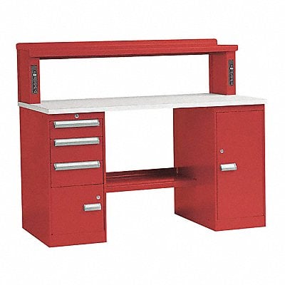 Workbench Cherry Red 48 W Unassembled MPN:389R4C-RD