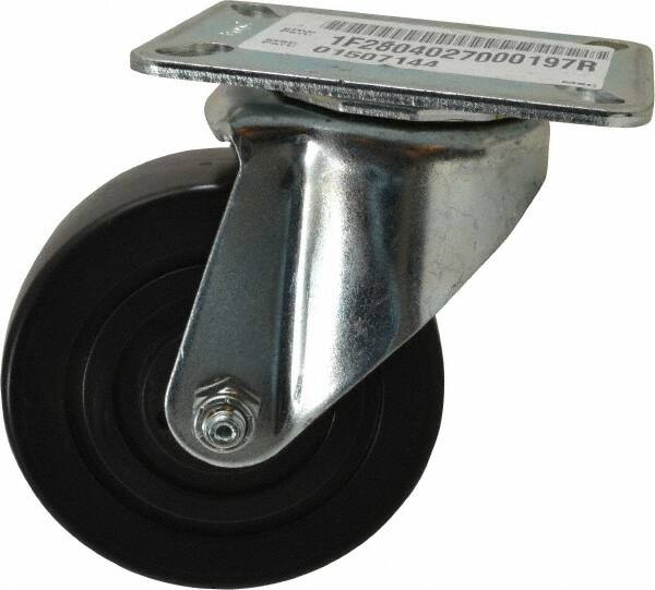 Swivel Top Plate Caster: Polyolefin, 4