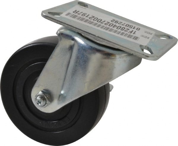 Swivel Top Plate Caster: Polyolefin, 4