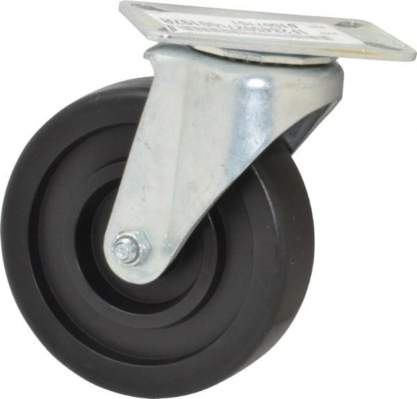 Swivel Top Plate Caster: Polyolefin, 5