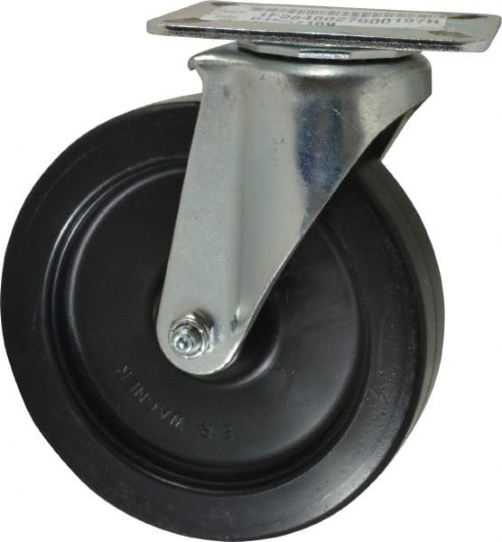 Swivel Top Plate Caster: Polyolefin, 6