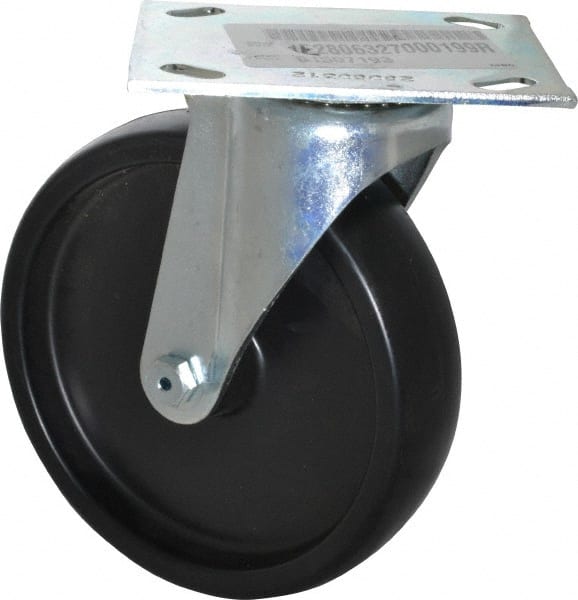 Swivel Top Plate Caster: Polyolefin, 6