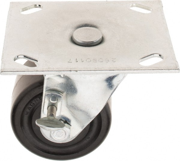 Swivel Top Plate Caster: Phenolic, 3