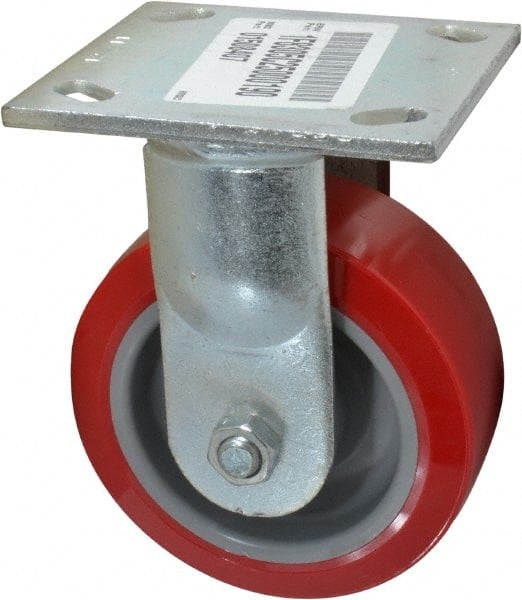 Rigid Top Plate Caster: Polyurethane, 5