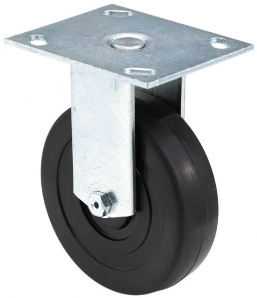 Rigid Top Plate Caster: Polyurethane, 4