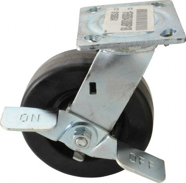 Swivel Top Plate Caster: Phenolic, 6