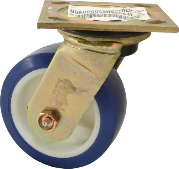 Swivel Top Plate Caster: Polyurethane, 5